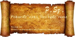 Pokoráczki Szilvánusz névjegykártya